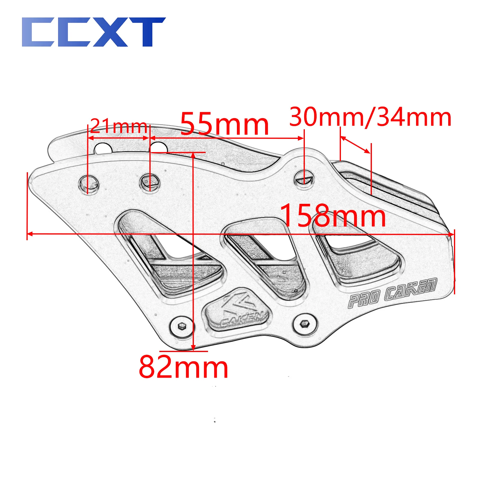 Motorcycle Rear Chain Guide Guard For Honda CR125 CR250 2005-2007 CRF250R CRF450R 2005-2019 CRF450X 2005-2007 CRF250RX CRF450RX