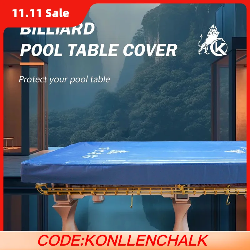 

KONLLEN Сверхмощный чехол из искусственной кожи для бильярдного стола, водонепроницаемый и износостойкий чехол для бильярдного стола