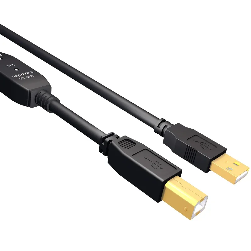USB2.0 extension cable A to B high-speed printing cable with IC amplifier to stabilize and enhance transmission signal