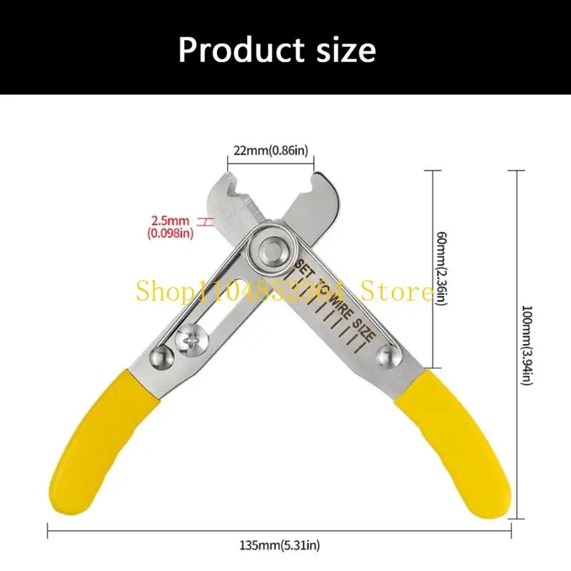 652F Descascador fios ajustável 0,5-4,0 mm Alicate eletricista profissional