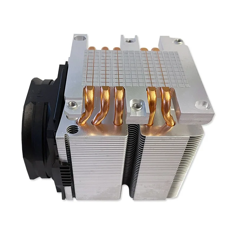 Square & Narrow ILM Server CPU Cooler Active CPU Heatsink Cooling Fan Model B11 B14 For FCLGA3647 3U Rack Server