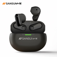 Sansui W97 Bluetooth TWS Earbuds ENC Noise Canceling in-Ear Earphone IPX4 Waterproof Sport Bluetooth Headphones 2cm Super Mini