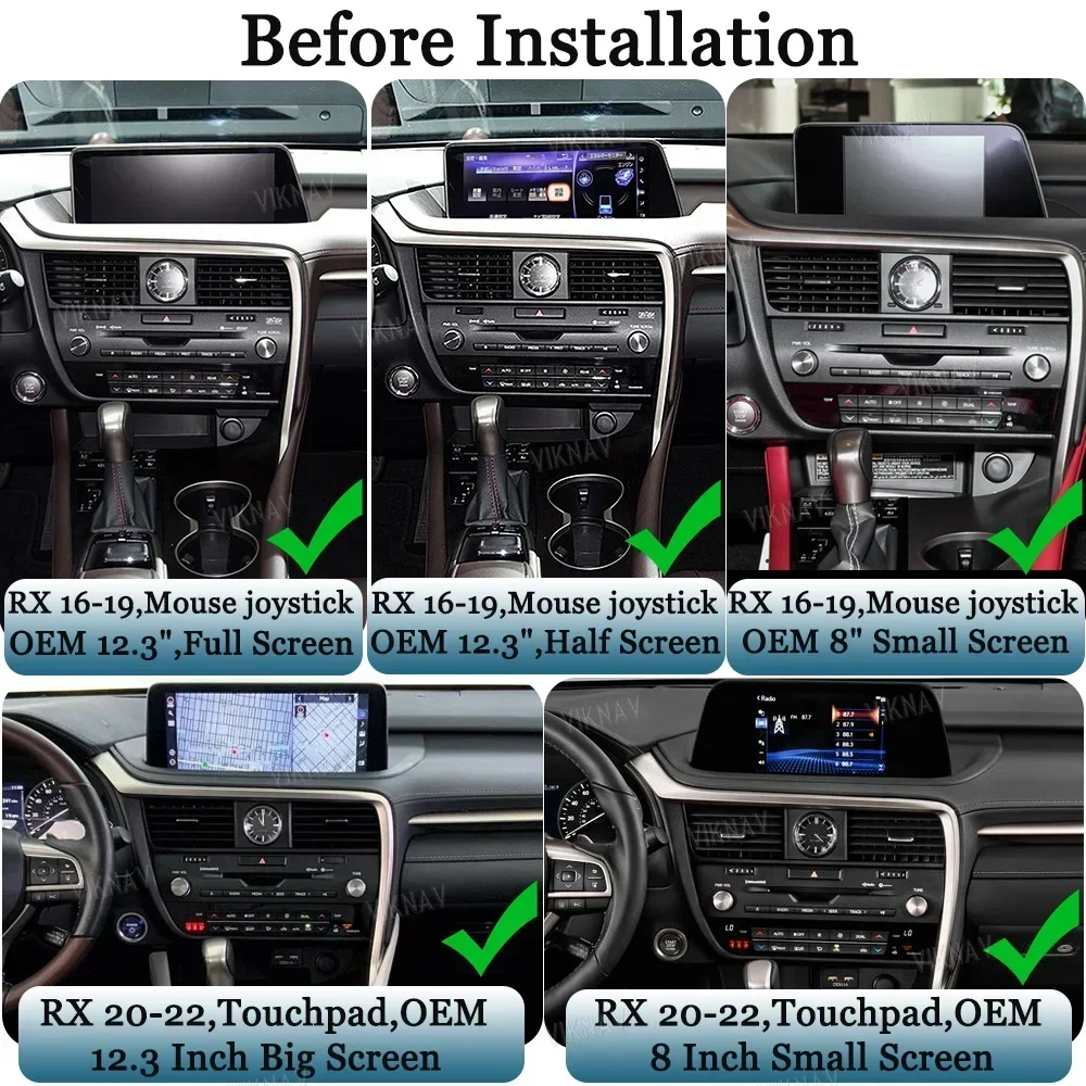 Linux Interface Decoding Box Fit For Lexus RX 2016-2022 Upgrade Android Auto Wireless Apple CarPlay Decoder Box