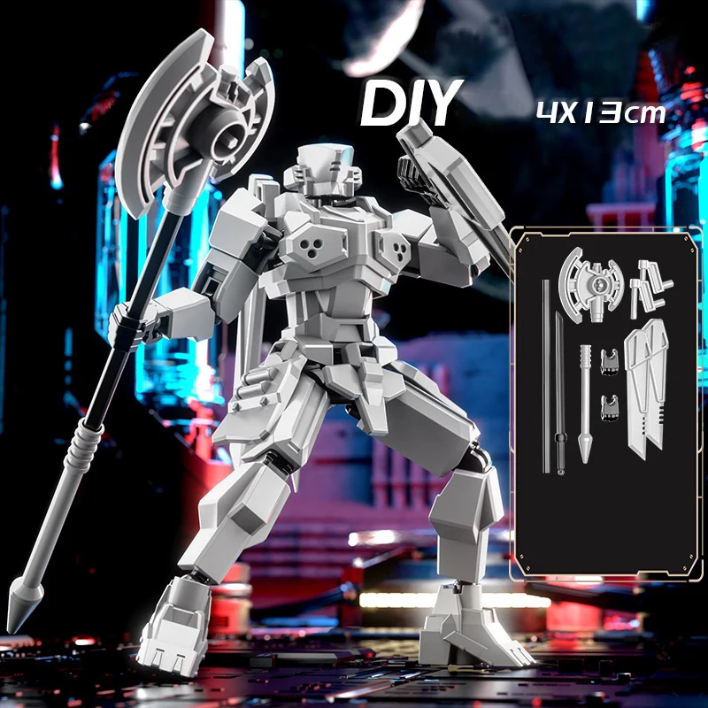 Robô Guerreiro Articulado e Transformável, Boneco de Cavaleiro Impresso em 3D, Brinquedos para Crianças e Adultos, Jogos para Pais e Filhos, Presentes