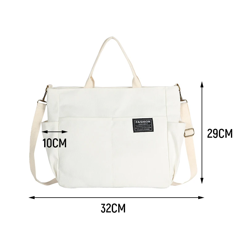 Large-Capacity Casual Vintage Multi-Pocket Fashion Canvas Handbag Cross-Body Single Shoulder Bag for Outdoors Activities