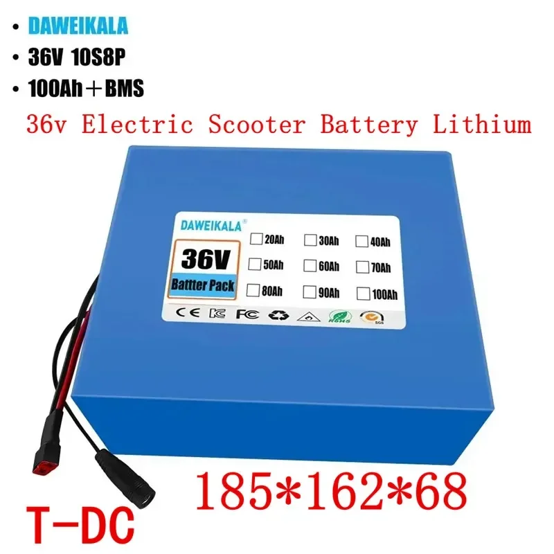 

For 36V 10S8P 100000mAh 36v Electric Scooter Battery Lithium Electric Scooter 1200W Electric Scooter Battery