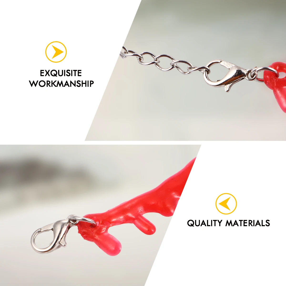 

Bleeding Necklace Blood Dripping Scary Halloween Bloodstain Creative Simulation Party