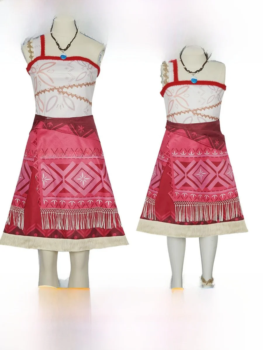 المحيط الغامض 2 ماوي موانا زي الهالوين بدلة المسرح نموذج جديد الكبار الأطفال تأثيري التقليدية الصينية العرقية المرأة...