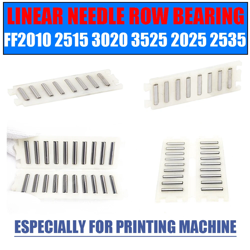 Nylon Linear Needle Row Bearing 1Pcs FF2010 2515 3020 3045 3555 ZW For Printing Machine Needle Braiding Machine Bearings
