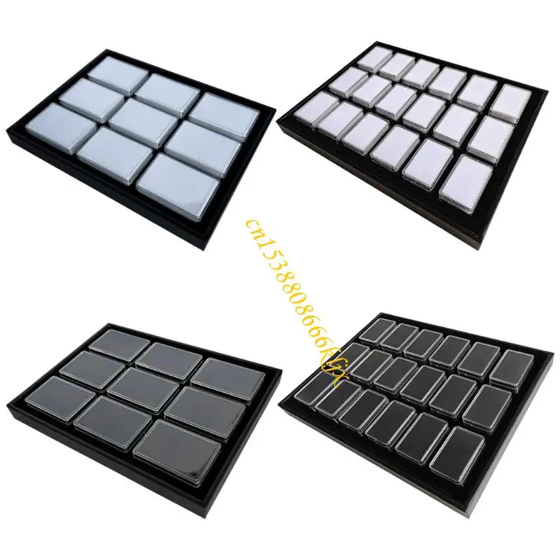 

Modern Jewelry Storage Solution Vertical Sponge Lined Organizers Tray for Exhibitions and Collections 066C