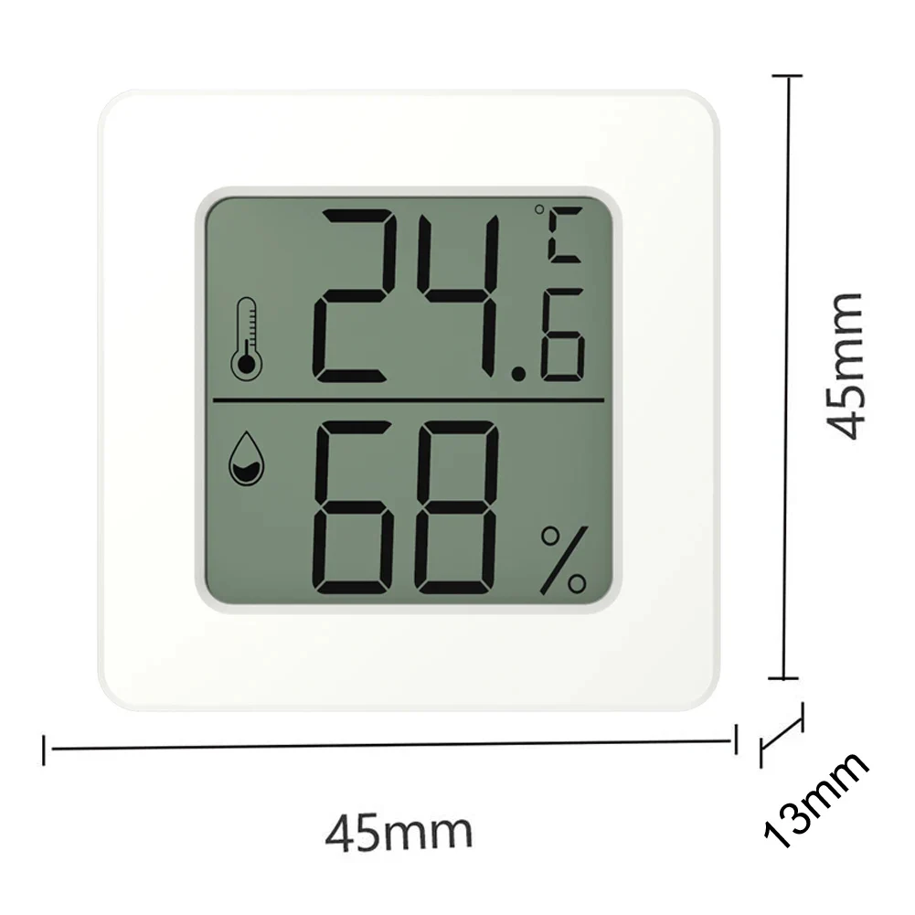 2pcs/set Mini Digital Thermometer & Hygrometer: Accurate Indoor Climate Monitor! Thermometer Humidity Meter