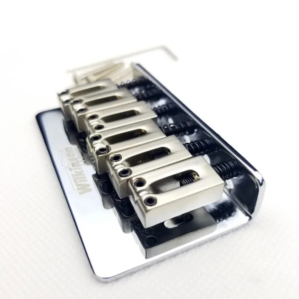 

Wilkinson WOF01 Fixed Bridge Through Bridge Tail Plate 10.5 Mm WOF01 For Electric Guitar Chrome