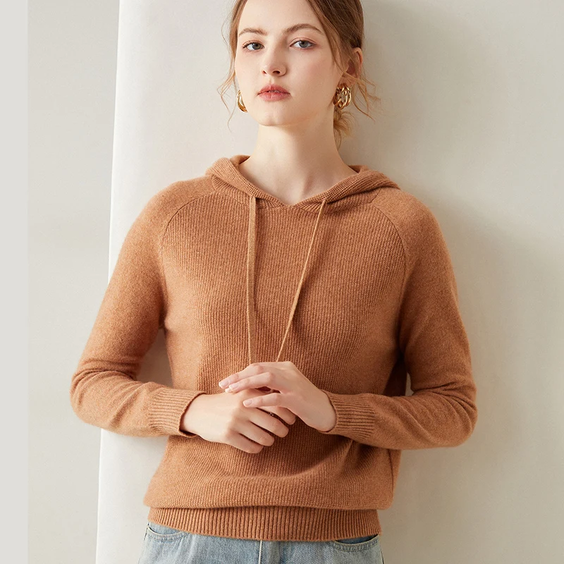 Women\'s Hoodie,Hot Sale,Cashmere Sweaters, Long O-neck Knit Jumpers 2023 Winter Lady Pullovers 2023 New Tops DS01