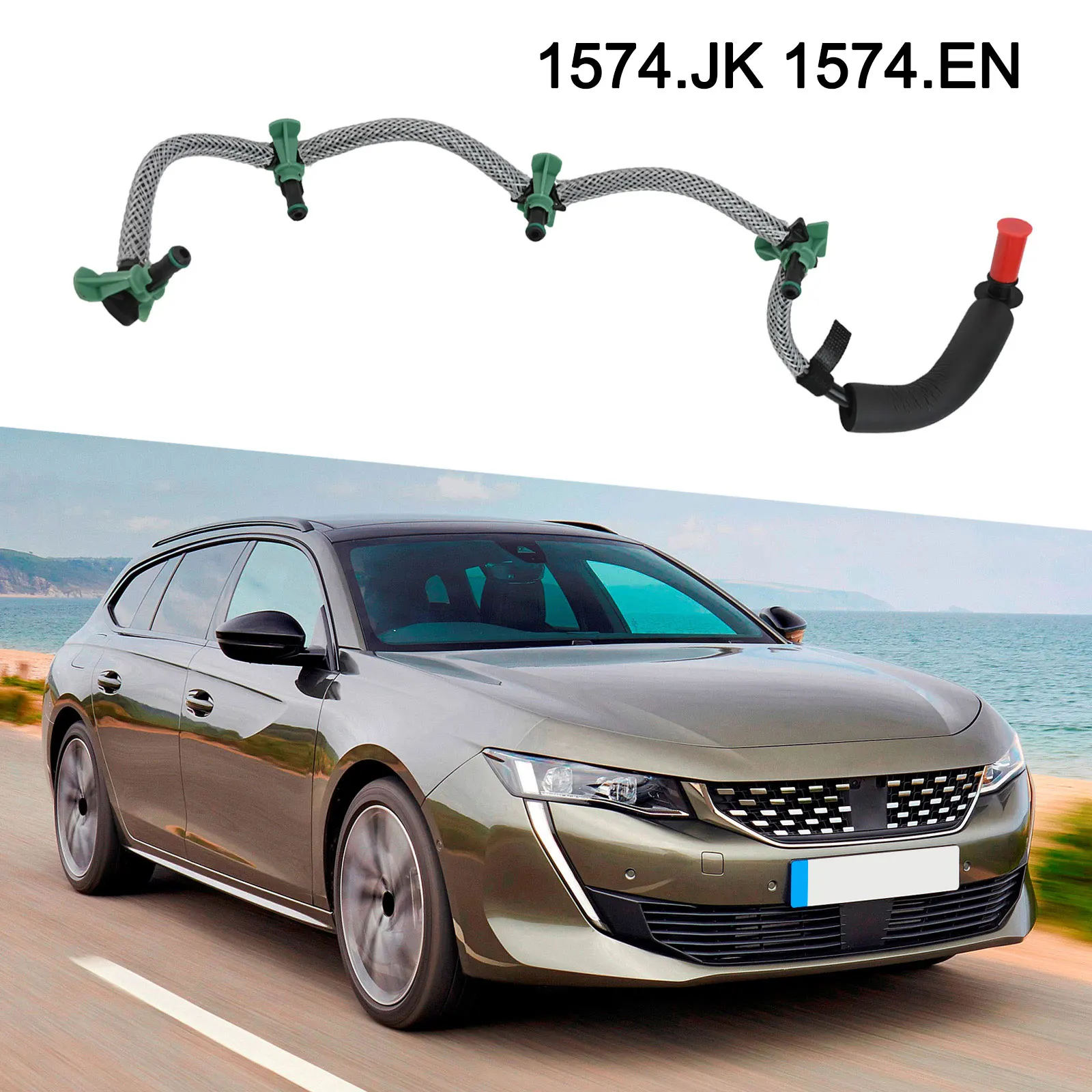 

For 207 For C-ELYSEE OEM 1574JK Fuel Injector Pipe Replacement Part Perfect Match For Cars Brand New Condition