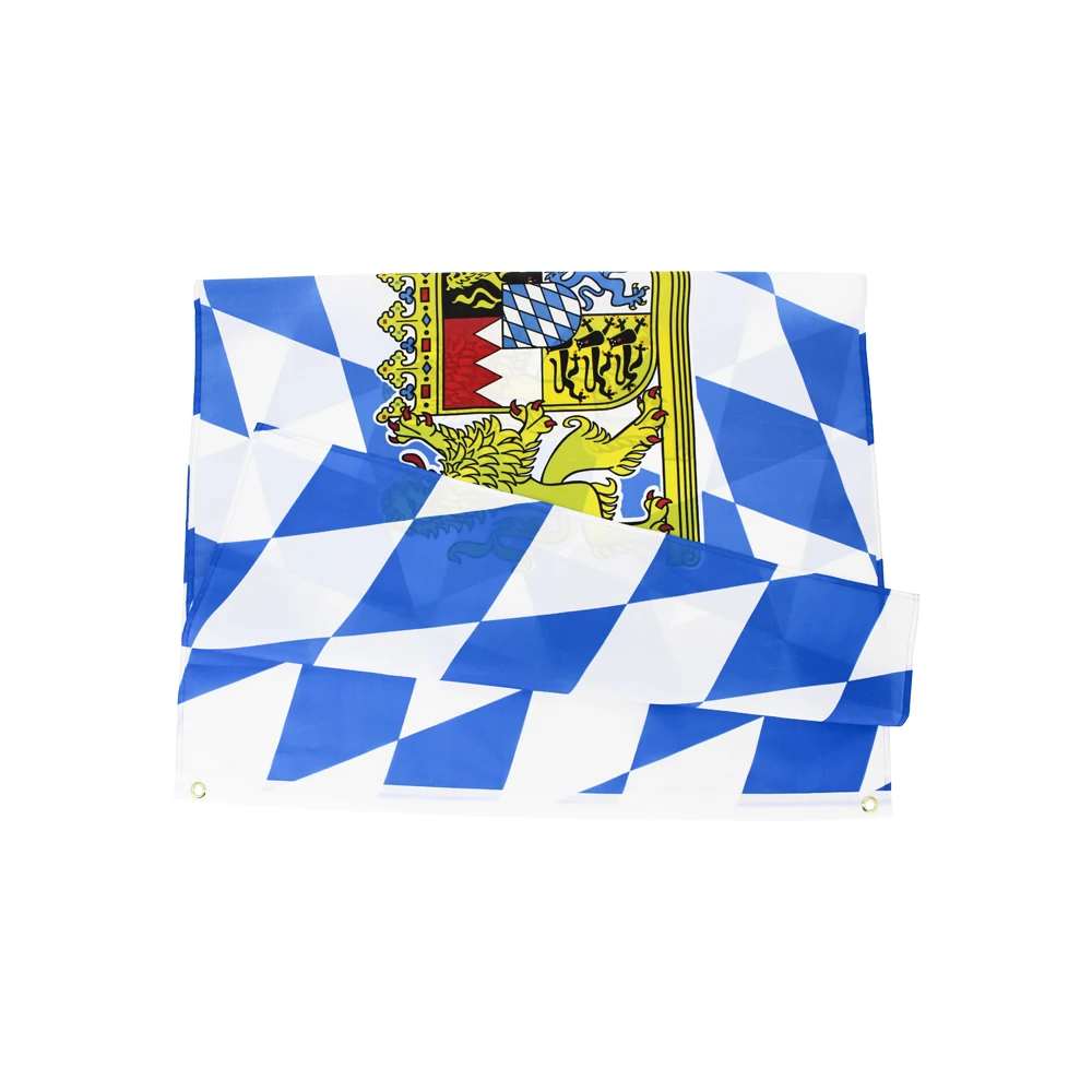 60×90 90x150 120×180CM Free State of Bavaria Bayern Blue And White Emblem Flag Polyester Printed Banner Tapestry For Decor