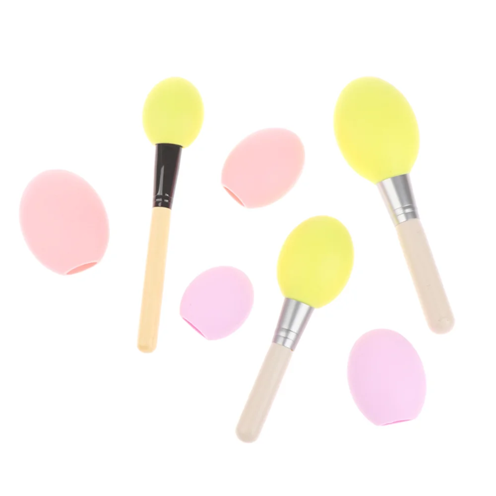 Silicone 3pcs/set Makeup Brush Dust Proof Cover Brush Storage Case Travel Makeup Brush Cleaner Maquillajes Para Mujer