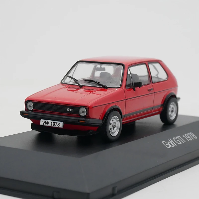 

Литой под давлением масштаб 1:43, VW Golf GTI 1978, имитация сплава, модель автомобиля, статический дисплей, Коллекционная игрушка, подарок, сувенир, украшение