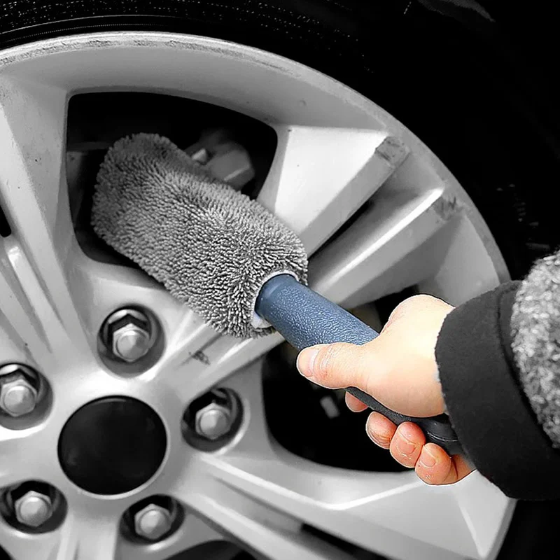 1Pcs Microfiber Autowasseretteborstel Auto Detaillering Tool Auto Tire Velg Borstel Kofferbak Cleaning Dust Remover Brush Auto cleaning Tools