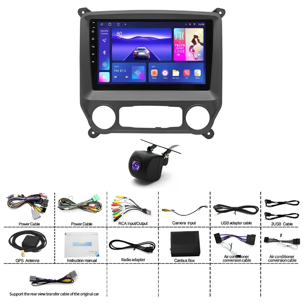 2 + 32G 9.7 بوصة أندرويد 13 لكاديلاك إسكاليد شراع SLS 2007-2014 شاشة تعمل باللمس ستيريو السيارة مع Carplay أندرويد السيارات #6