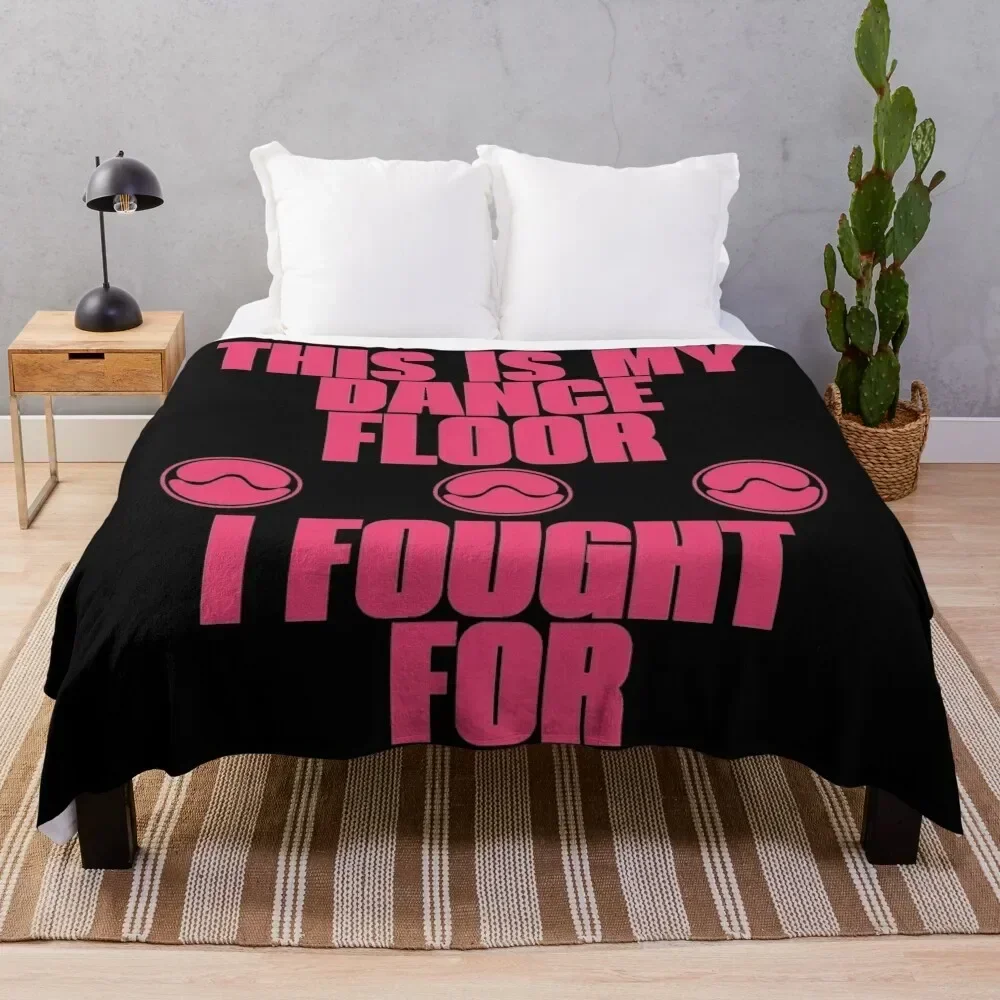 

Free Woman Pink and Black Throw Blanket Warm Flannel Blanket for Couch Chair Bedroom