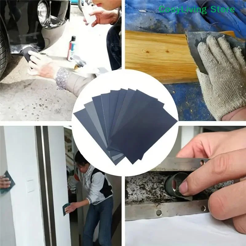 [CL]15Pcs Water/Dry Sanding Paper Abrasive Tool Automotive Sandpaper 400 600 3000 800 1000 1200 1500 2000 2500 Grit Sand Paper