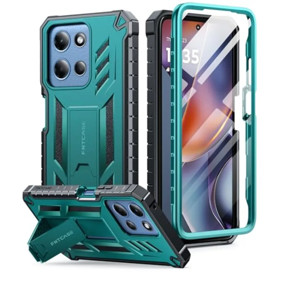

for Moto-G 2026/2025 Case: for Motorola Moto G Play 2026 5G Case with [Built-in Screen Protector and Kickstand] [Military-Grade