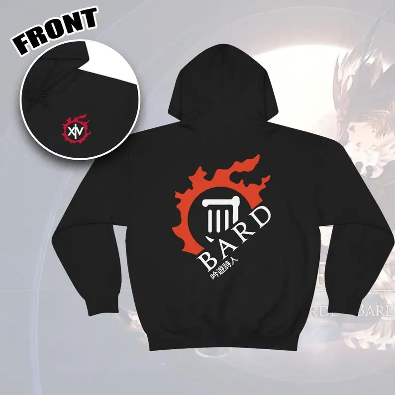 Bard - For Warriors of Light & Darkness FFXIV MMORPG hoodie unisex