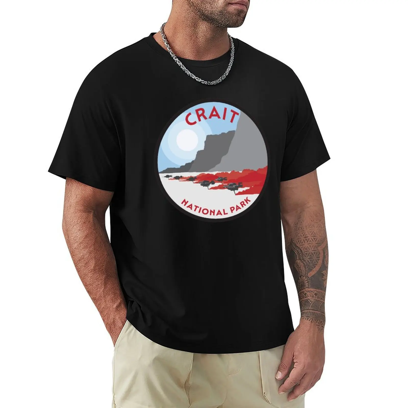 

Crait National Park T-Shirt Plus Size Short Sleeve T-Shirt