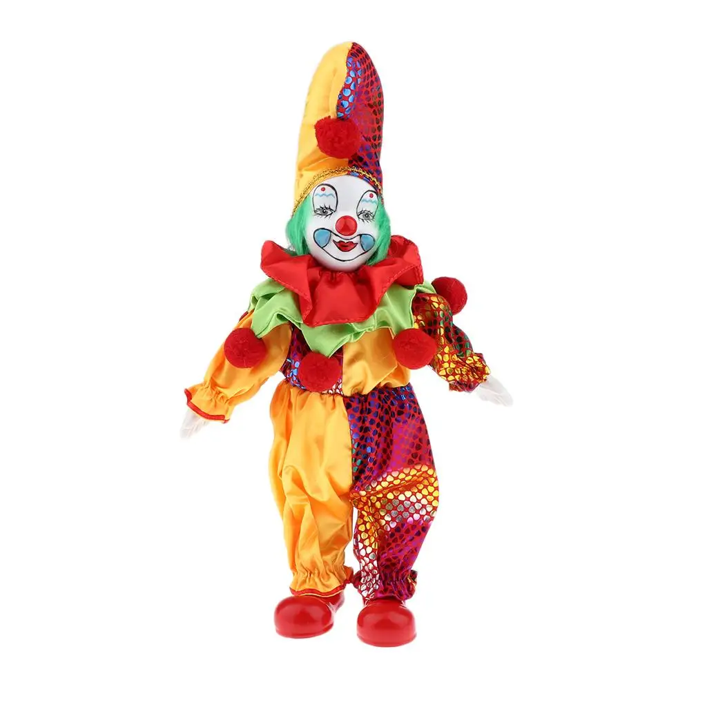 Clown Doll Funny Clown Model Figures Souvenirs Handicrafts H