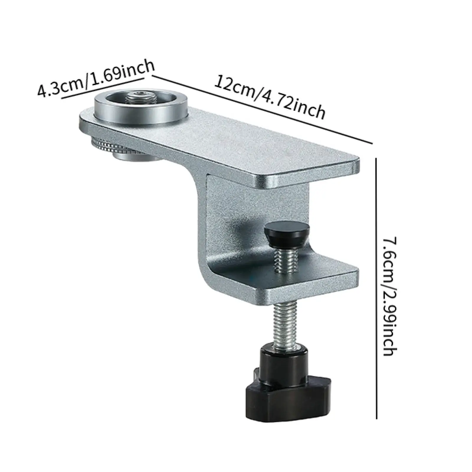 Base de braçadeira de mesa suporte de montagem ajustável resistente prático suporte de iluminação braçadeira de mesa para jardim quintal piqueniques