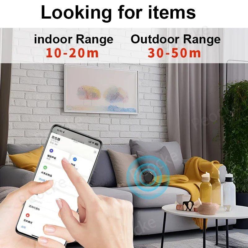 長い待機時間、盗難防止、屋外および屋内での紛失防止タグ追跡装置、Androidオペレーティングシステムの携帯電話用