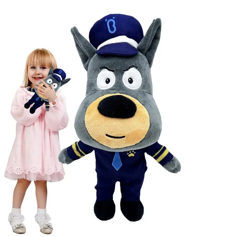 Peluche douce de chien shérif, 30cm, pour enfant, jouet, animé, sécurité, sergent, labrador, loup, police, officier, beurre, cadeaux