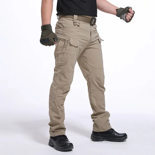 Imagen 2 del producto Pantalones tácticos militares para hombre, pantalones SWAT, pantalones Cargo con múltiples bolsillos, pantalones de entrenamiento para hombres, pantalones militares de combate, uniformes de seguridad para el trabajo, nuevo