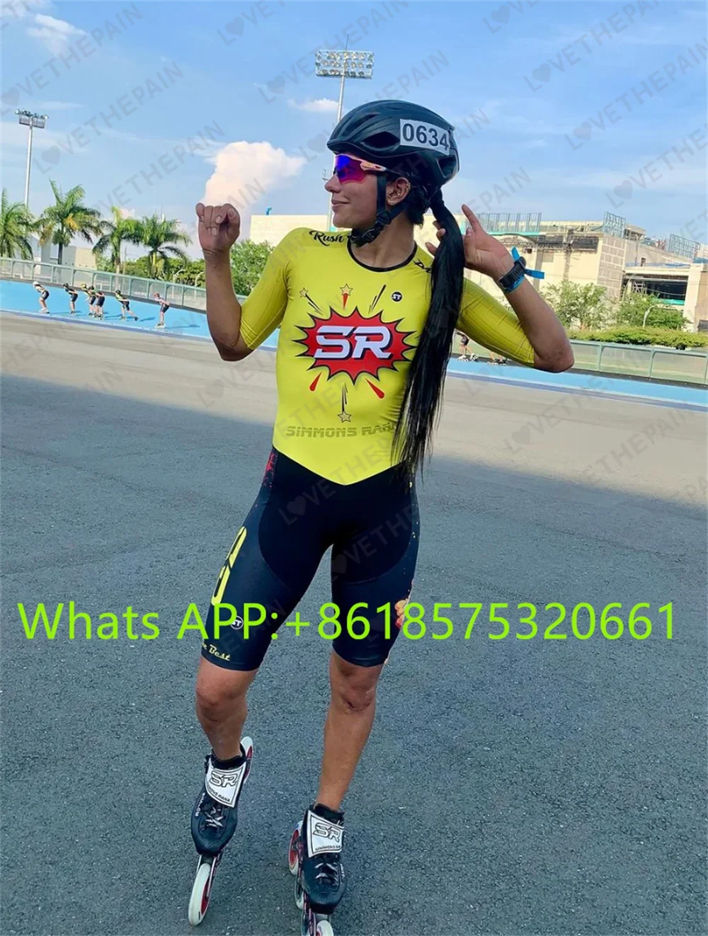 SR Men Performance Inline Skates Racing Skinsuit Speed Skates Short Sleeve Quick Dry Breathable Skate Tights Swiming Suits 2024