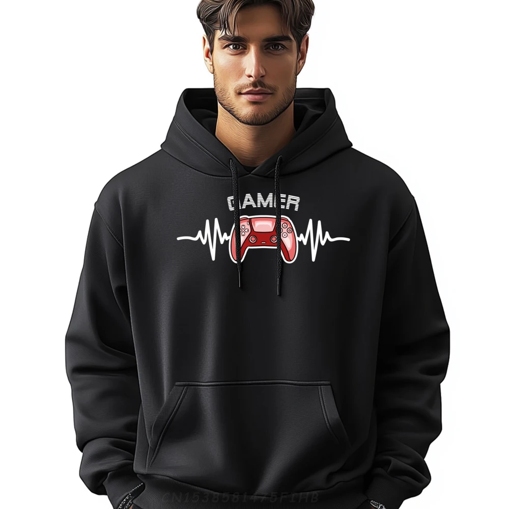 

Heartbeat Gamer Clothing Gaming Heartbeat Graphic Tee Polyester Fiber Christmas Creative