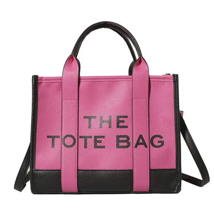 2025 Nuevo bolso de mano para mujer, gran capacidad Patchwork Color-Block Convertible Elegante ​   Bolso de hombro tipo bandolera para viajes de trabajo ​