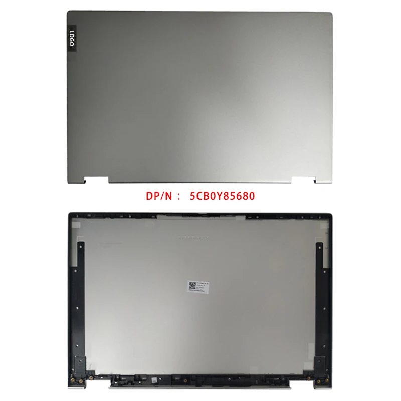 Imagem -03 - Laptop Lcd Tampa Traseira Dobradiças com Logotipo para Lenovo Flex 515 15 15 para Lenovo Ioga C550-15 Novo