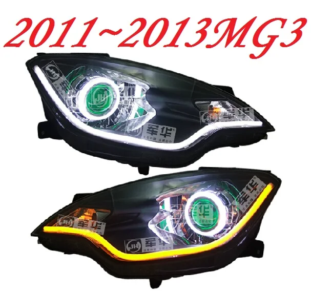 car bumper headlamp MG3 headlight MG 2009~2013y LED DRL car accessories HID xenon MG3 front light fog