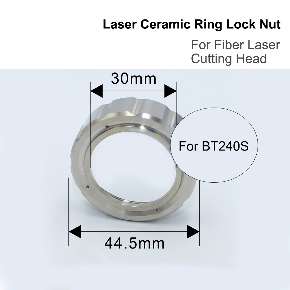 Laser cincin keramik mur kunci cincin pengencang untuk serat Laser pemotong kepala pipa semprot bagian koneksi