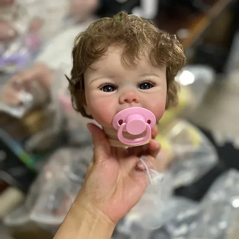 19 polegadas 48 cm já pintado à mão enraizado Hari Reborn Doll Parts Juliette com corpo e olhos de pano