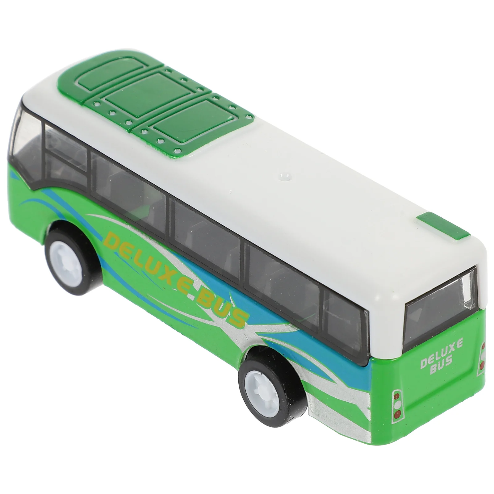 Toys Pull Back Bus Model Realistic Alloy Car Yellow Movable Lifelike for Kids Child