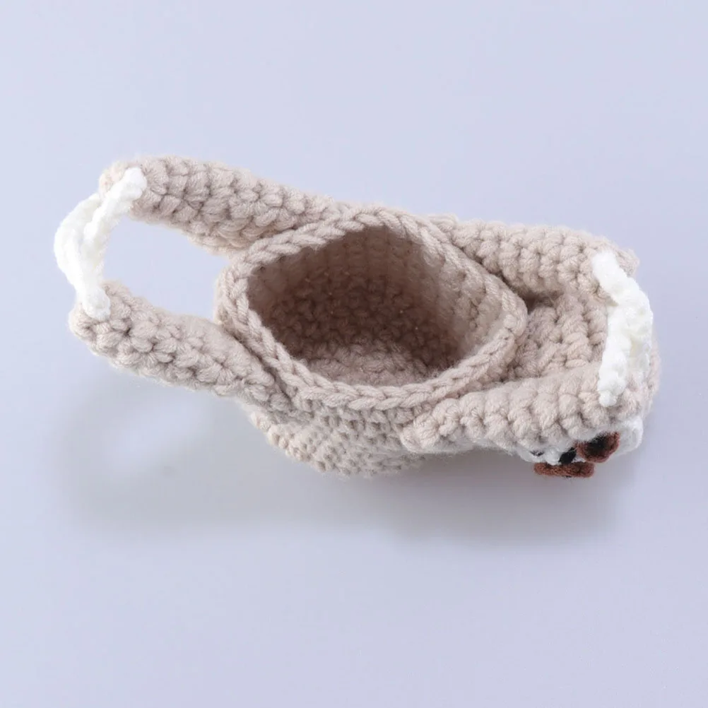 

Small Knitted Sloth Pendant Office Decoration Holder Polyester Hanging Planter Pot