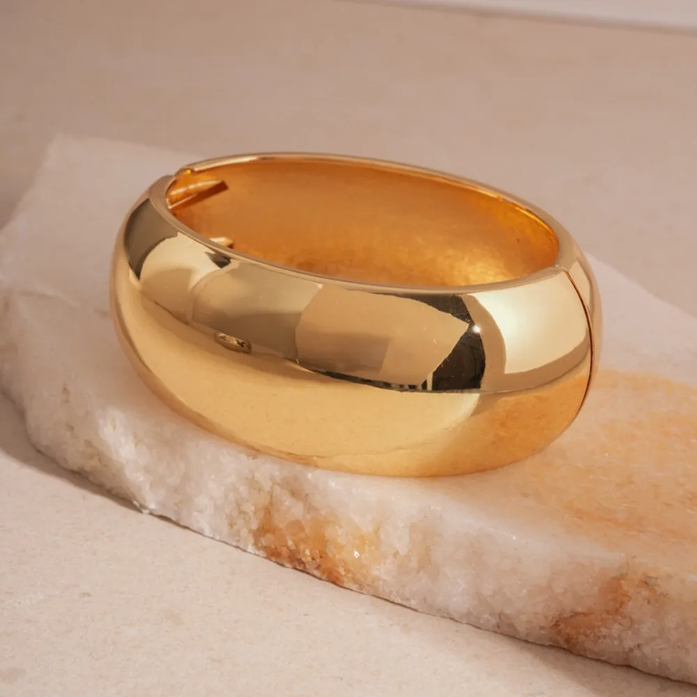 سبيكة واسعة مفتوحة الإسورة الذهب والفضة الأقلية تصميم الكفة أساور مجوهرات اكسسوارات مبالغ فيها مبالغ فيها سوار هدية #4