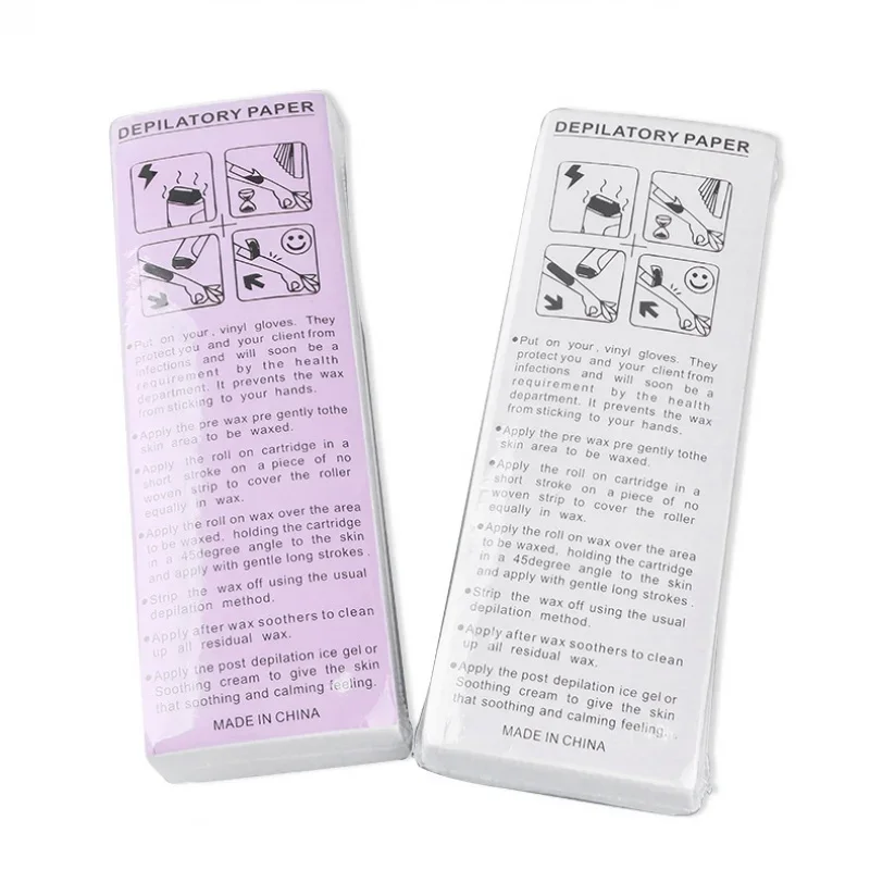 لفة ورق شريط شمعي غير منسوج لإزالة الشعر ، جودة عالية ، الجسم ، الساق ، الذراع ، النساء ، الرجال ، 50 ، قبول
