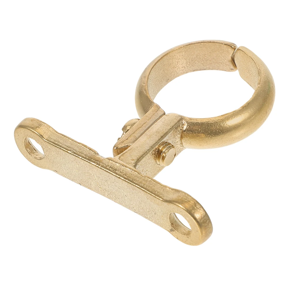 

Heavy Duty Brass Clamp Bracket Water Pipe Support Mounting Fastening Holder Hose Hanger Tube Rod Fixing Bright Yellow Sturdy