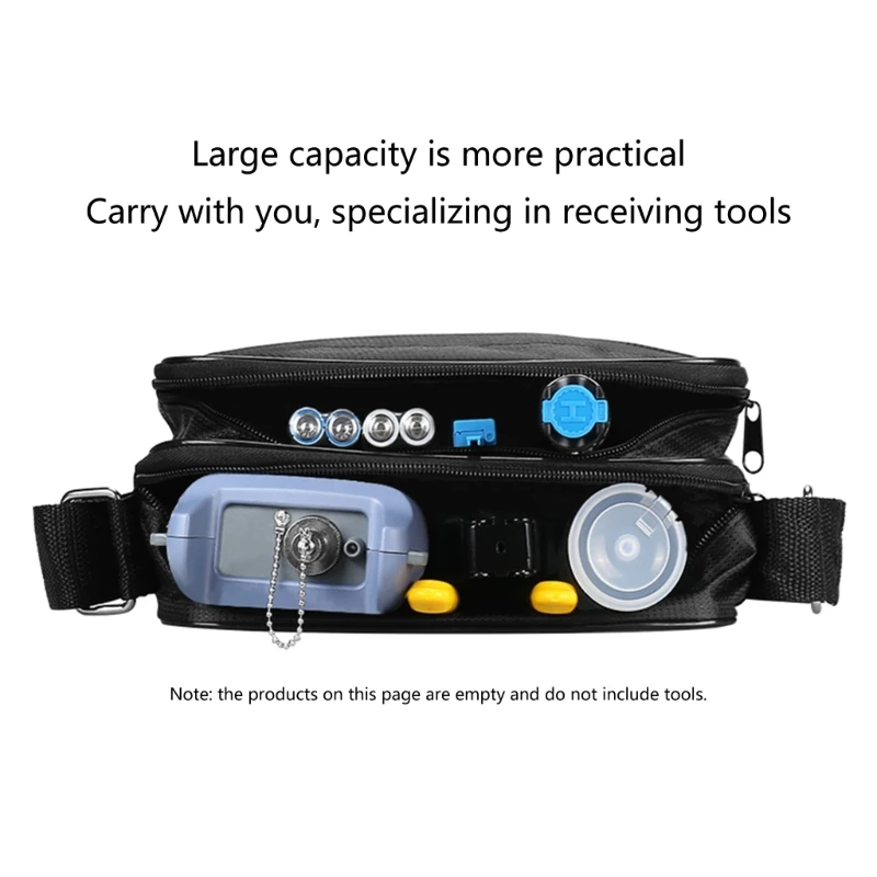 Efficient Storage Shoulder Tool Bag Spacious Canvas Storage Pouches with Shoulder Rope for Electricians and Carpenters