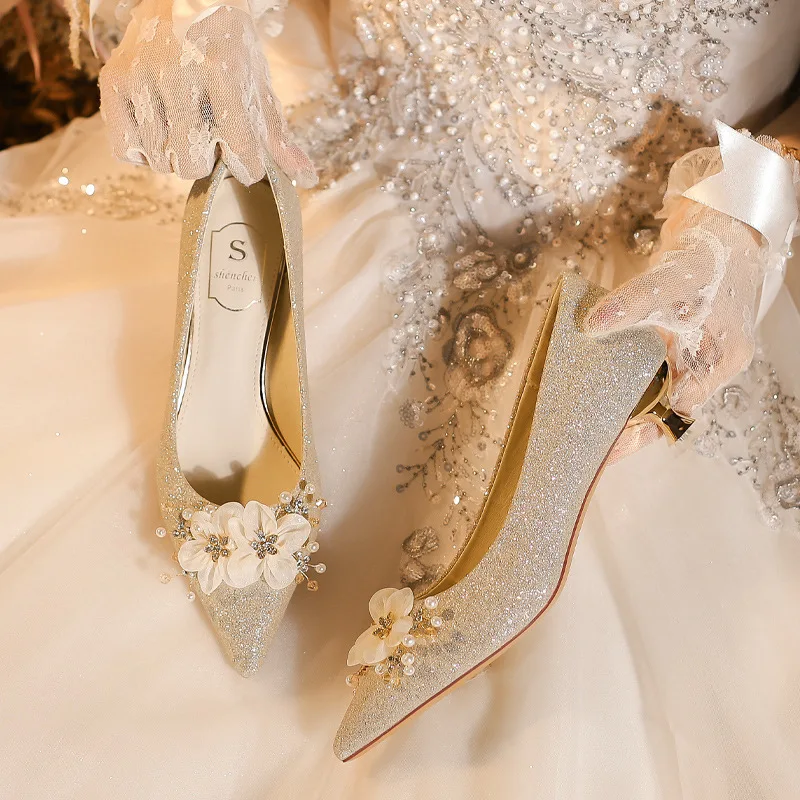 

Designer High Heel Sandals Luxury Women Shoes High Heels Fashion Wedding Dress Shoes Temperament Banquet Shoe Zapatos Para Mujer