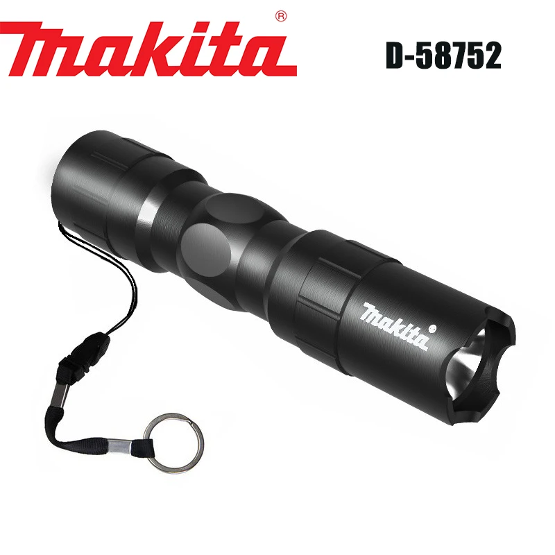 

Makita D-58752 LED Mini Flashlight Outdoor Compact Mini Black Night Ride Portable Without Battery