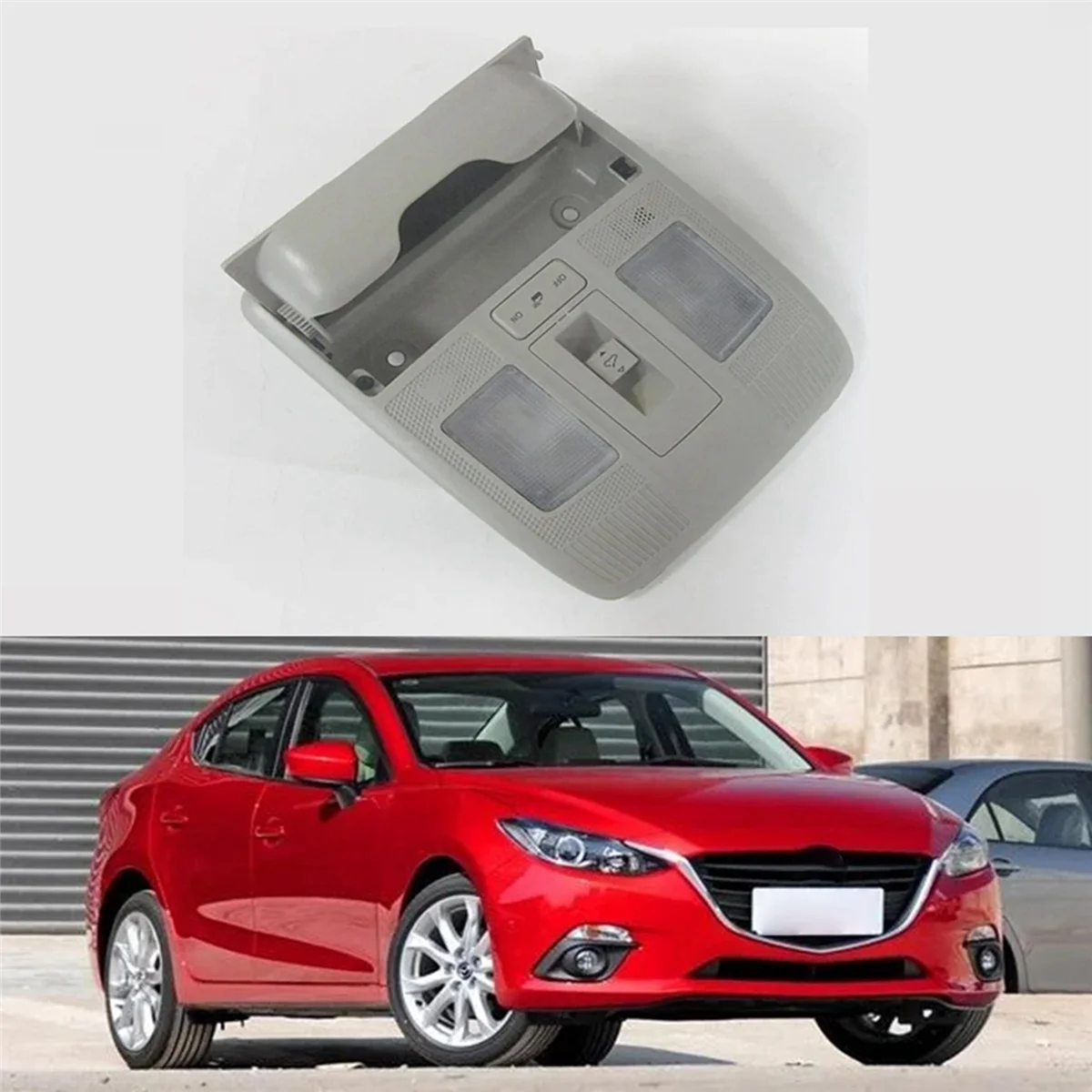 KA5E-69-970 75 مجموعة مصابيح القراءة مع فتحة سقف التبديل العلوي مصباح لمازدا 3 Axela 2013-2018 CX-5 6 CX3 CX9