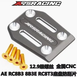 CNC Metal Chassis Skid Plate for 1/8 AE RC8B3 RC8B3E RC8T3